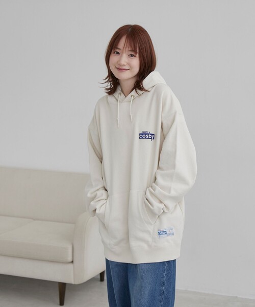 coen（コーエン）の「COSBY（コスビー）別注 ベアプリントパーカー（パーカー・メンズ・ネイビー/ナチュラル・M/L/XL）」の8枚目の写真