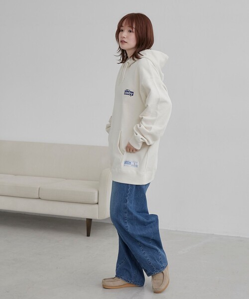 coen（コーエン）の「COSBY（コスビー）別注 ベアプリントパーカー（パーカー・メンズ・ネイビー/ナチュラル・M/L/XL）」の7枚目の写真