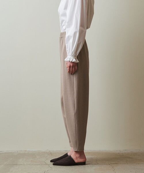 Steven Alan（スティーブンアラン）の「＜Steven Alan＞ブークレ ダンボール イージー ワイドパンツ（スウェットパンツ・レディース・ブラウン/ネイビー/ライラック・S/M）」の11枚目の写真