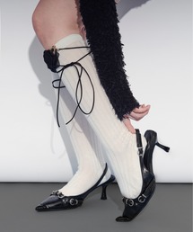 【AWL】Ellno de Mavie（エーダブルエルエルノデメヴィ）の「rose motif sheer socks / ローズモチーフシアーソックス（ソックス/靴下）」