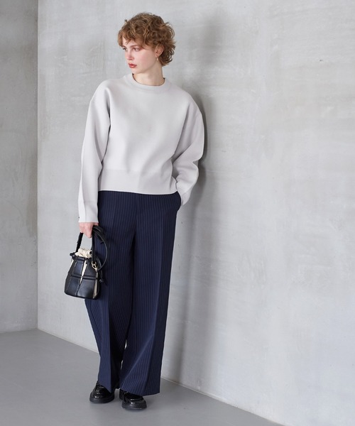 coca(coca)(コカ)の「スポンディッシュニットトップス(ニット/セーター・レディース・ライトグレー/アイボリー・L/M)」の15枚目の写真