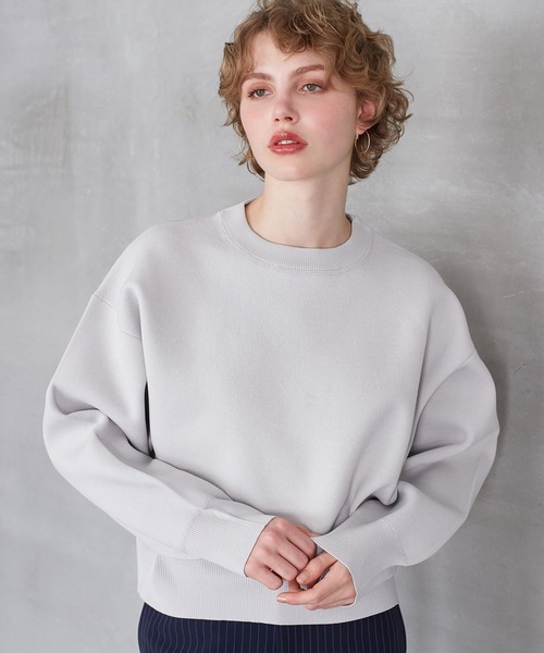 coca(coca)(コカ)の「スポンディッシュニットトップス(ニット/セーター・レディース・ライトグレー/アイボリー・L/M)」の16枚目の写真