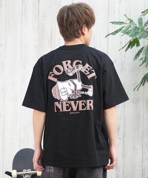 FORGET NEVER（フォーゲットネバー）の「【ムラサキスポーツ限定】FORGET NEVER/フォーゲットネバー 半袖Tシャツ バックプリント 252OO1ST556FN（Tシャツ/カットソー・メンズ・ホワイト/ブラック・XL/L/M）」の13枚目の写真