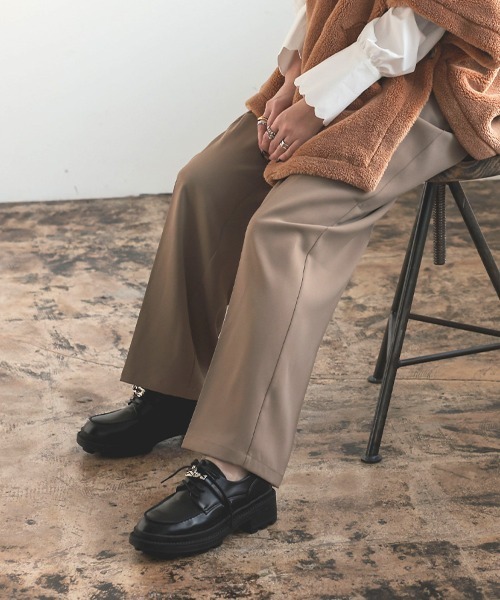 DONOBAN（ドノバン）の「レースアップローファー（ローファー・レディース・ブラック・37/35/39）」の3枚目の写真