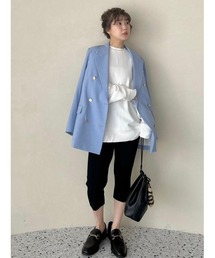 Mila Owen | ミディ丈リブニットサイクルパンツ【手洗い可能】(その他パンツ)