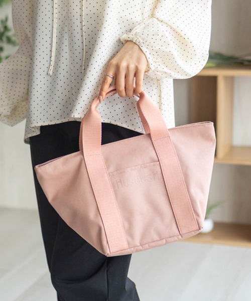 HusHusH（ハッシュアッシュ）の「HusHusH ロゴ入り トートバッグ（トートバッグ・レディース・パープル/グレー/ピンク・フリー）」の13枚目の写真