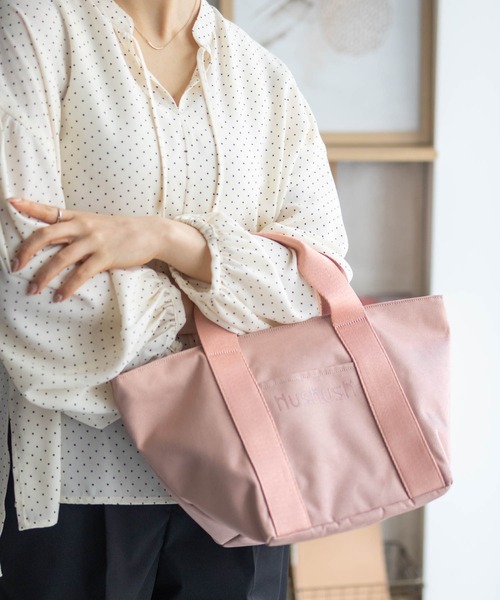 HusHusH（ハッシュアッシュ）の「HusHusH ロゴ入り トートバッグ（トートバッグ・レディース・パープル/グレー/ピンク・フリー）」の14枚目の写真