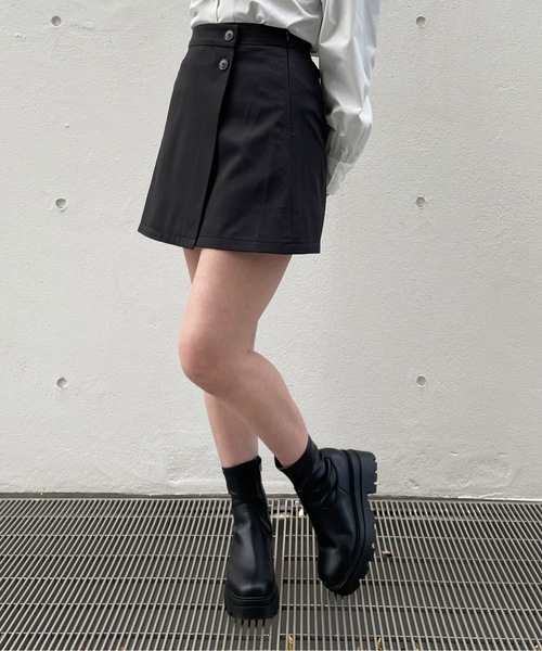 one way（ワンウェイ）の「【 セットアップ対応アイテム】ラップスカート（スカート・レディース・ブラック/グレー/グレー系その他2/グレー系その他・FREE）」の7枚目の写真