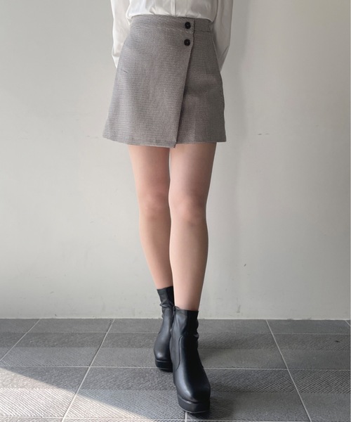 one way（ワンウェイ）の「【 セットアップ対応アイテム】ラップスカート（スカート・レディース・ブラック/グレー/グレー系その他2/グレー系その他・FREE）」の14枚目の写真