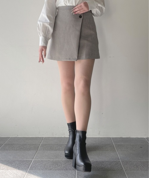 one way（ワンウェイ）の「【 セットアップ対応アイテム】ラップスカート（スカート・レディース・ブラック/グレー/グレー系その他2/グレー系その他・FREE）」の16枚目の写真