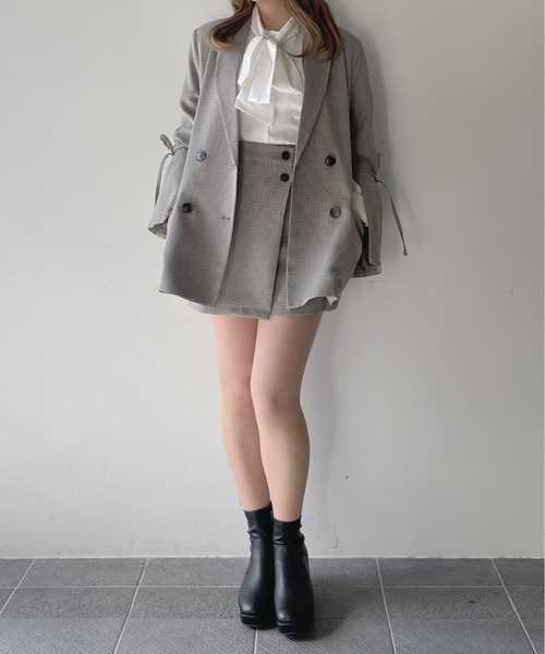 one way（ワンウェイ）の「【 セットアップ対応アイテム】ラップスカート（スカート・レディース・ブラック/グレー/グレー系その他2/グレー系その他・FREE）」の20枚目の写真