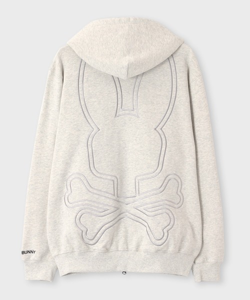 Psycho Bunny（サイコバニー）の「ビッグシルエットロゴ ジップパーカ（パーカー・メンズ・ブラック/ライトグレー・SMALL/MEDIUM/LARGE/X-LARGE）」の13枚目の写真