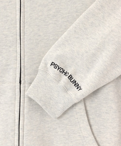 Psycho Bunny（サイコバニー）の「ビッグシルエットロゴ ジップパーカ（パーカー・メンズ・ブラック/ライトグレー・SMALL/MEDIUM/LARGE/X-LARGE）」の16枚目の写真