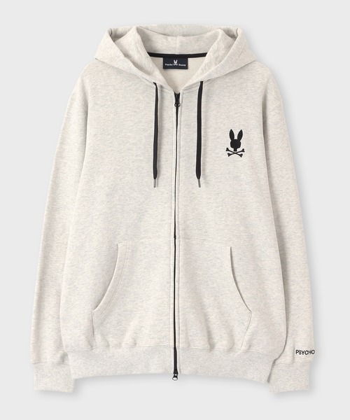 Psycho Bunny（サイコバニー）の「ビッグシルエットロゴ ジップパーカ（パーカー・メンズ・ブラック/ライトグレー・SMALL/MEDIUM/LARGE/X-LARGE）」の12枚目の写真