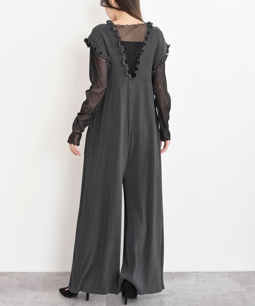 rps（アールピーエス）の「レースアッププリーツオールインワン（サロペット/オーバーオール・レディース・ブラック/チャコールグレー・フリー）」の21枚目の写真