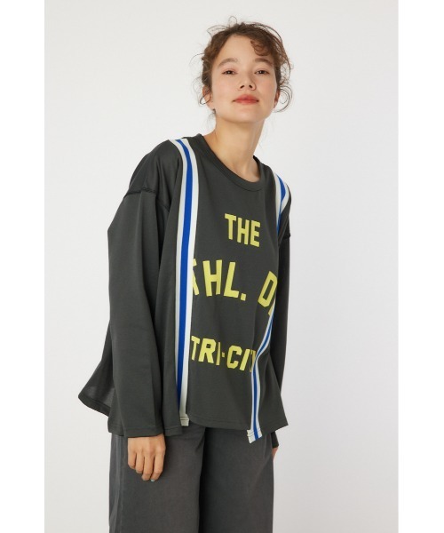 RODEO CROWNS WIDE BOWL（ロデオクラウンズワイドボウル）の「custom rib ロングスリーブTシャツ（Tシャツ/カットソー・レディース・ライトピンク/チャコールグレー/サックスブルー・FREE）」の19枚目の写真