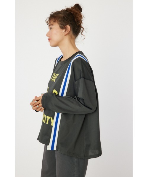 RODEO CROWNS WIDE BOWL（ロデオクラウンズワイドボウル）の「custom rib ロングスリーブTシャツ（Tシャツ/カットソー・レディース・ライトピンク/チャコールグレー/サックスブルー・FREE）」の20枚目の写真