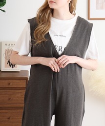 ito ジャンプスーツ(半袖) jump suit half sleeve《white》 - ito