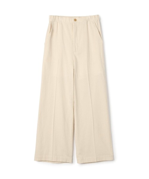 MACPHEE(マカフィー)の「コットンレーヨンリネンストレッチ ストレートパンツ(その他パンツ・レディース・グリーン/チャコールグレー/ライトベージュ・36/34/32)」の3枚目の写真