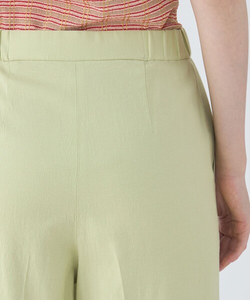 MACPHEE(マカフィー)の「コットンレーヨンリネンストレッチ ストレートパンツ(その他パンツ・レディース・グリーン/チャコールグレー/ライトベージュ・36/34/32)」の9枚目の写真