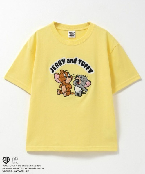 セール】TOM&JERRY サガラ刺繍 ワッペンTシャツ（Tシャツ