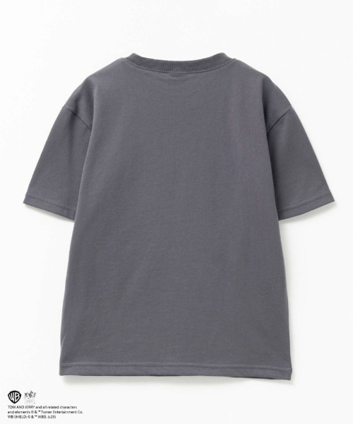 Tom＆Jerry（トムアンドジェリー）の「TOM&JERRY サガラ刺繍 ワッペンTシャツ（Tシャツ/カットソー・キッズ・オフホワイト/チャコールグレー/イエロー/サックスブルー・120/110/100/160/150/140/130）」の9枚目の写真