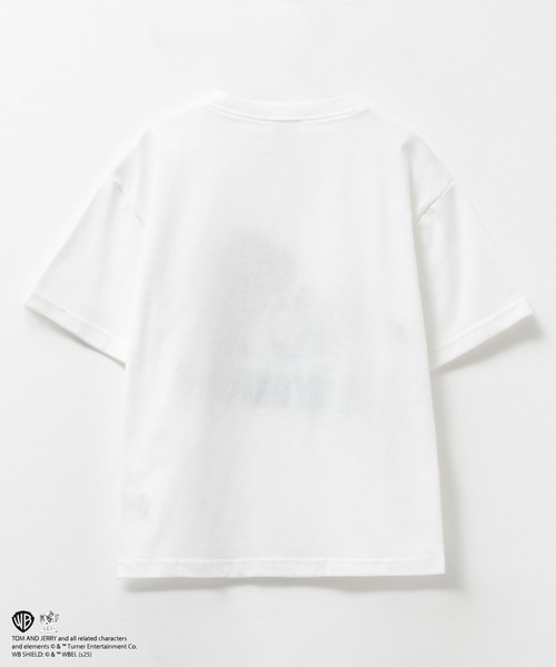 Tom＆Jerry（トムアンドジェリー）の「TOM&JERRY サガラ刺繍 ワッペンTシャツ（Tシャツ/カットソー・キッズ・オフホワイト/チャコールグレー/イエロー/サックスブルー・120/110/100/160/150/140/130）」の6枚目の写真