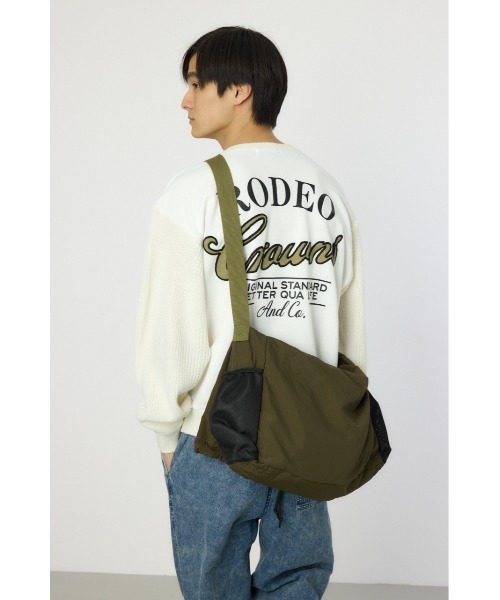 RODEO CROWNS WIDE BOWL（ロデオクラウンズワイドボウル）の「ドロストショルダーバッグ（ショルダーバッグ・メンズ・カーキ/ブラック・FREE）」の22枚目の写真