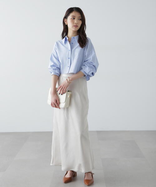 FREE'S MART（フリーズマート）の「◆バックレースアップショート丈シャツ（シャツ/ブラウス・レディース・ピンク/ホワイト/グレー/ブルー系その他・FREE）」の14枚目の写真