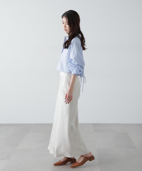 FREE'S MART（フリーズマート）の「◆バックレースアップショート丈シャツ（シャツ/ブラウス・レディース・ピンク/ホワイト/グレー/ブルー系その他・FREE）」の11枚目の写真