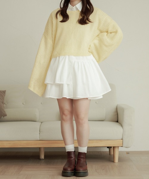Ambre Neige(アンブルネージュ)の「flare sleeve knit tops / フレアスリーブニットトップス(ニット/セーター・レディース・アイボリー/ライトグリーン/ピンクベージュ・FREE)」の22枚目の写真