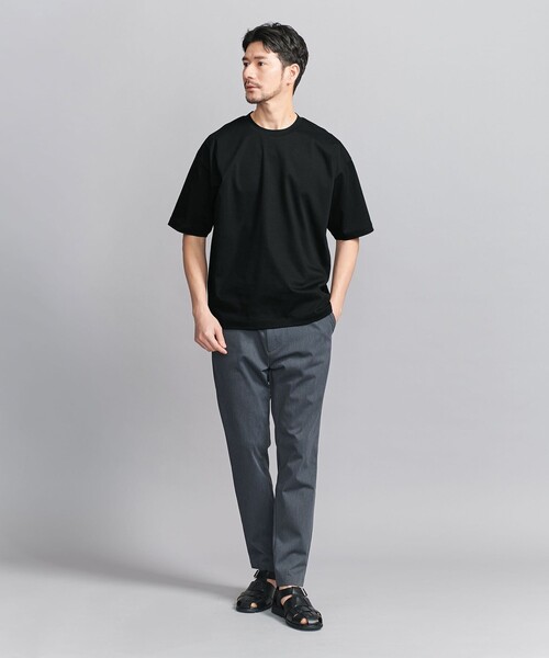 BEAUTY&YOUTH UNITED ARROWS(ビューティーアンドユースユナイテッドアローズ)の「【WEB限定 WARDROBE SMART】NORITAKE リラックス テーパード Tシャツ(Tシャツ/カットソー・メンズ・ホワイト/ダークグレー/ネイビー/ブラック・S/M/L/XL)」の6枚目の写真