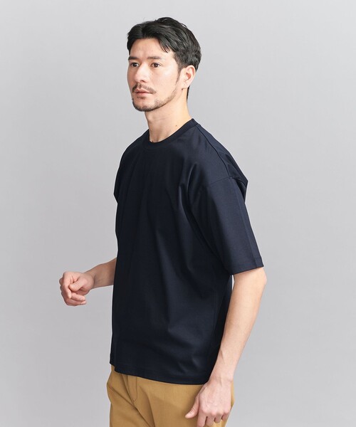 BEAUTY&YOUTH UNITED ARROWS(ビューティーアンドユースユナイテッドアローズ)の「【WEB限定 WARDROBE SMART】NORITAKE リラックス テーパード Tシャツ(Tシャツ/カットソー・メンズ・ホワイト/ダークグレー/ネイビー/ブラック・S/M/L/XL)」の13枚目の写真