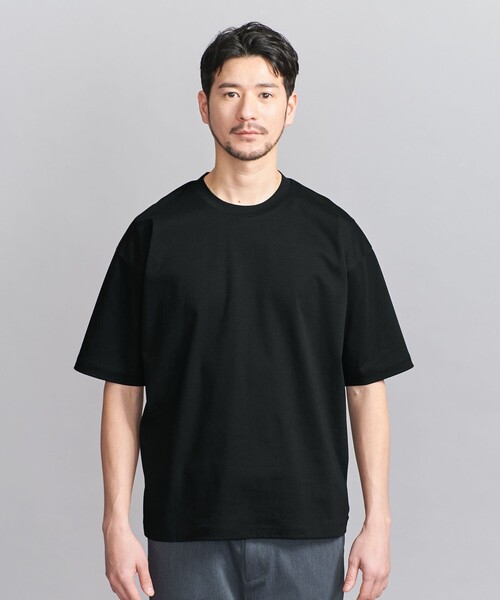 BEAUTY&YOUTH UNITED ARROWS(ビューティーアンドユースユナイテッドアローズ)の「【WEB限定 WARDROBE SMART】NORITAKE リラックス テーパード Tシャツ(Tシャツ/カットソー・メンズ・ホワイト/ダークグレー/ネイビー/ブラック・S/M/L/XL)」の15枚目の写真