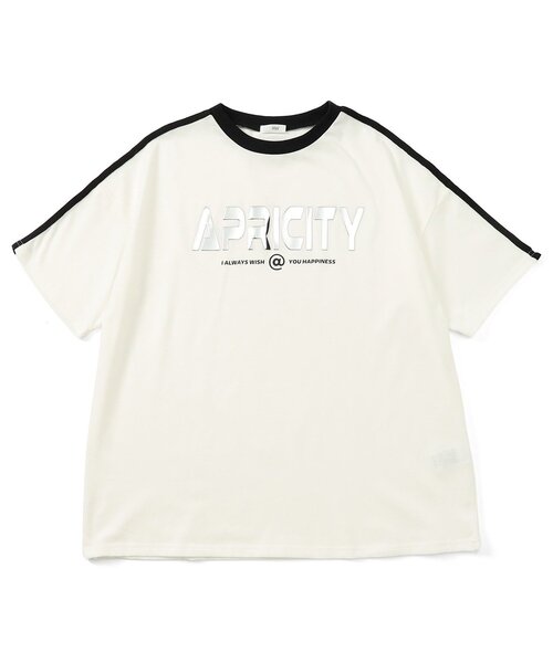 algy（アルジー）の「メタルロゴBIG半袖T（Tシャツ/カットソー・キッズ・ネイビー/ピンク/オフホワイト・XX-SMALL/X-SMALL/MEDIUM/SMALL）」の2枚目の写真