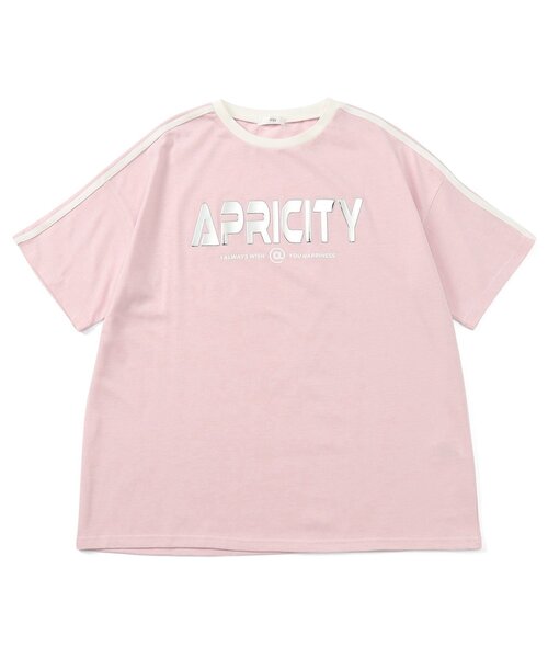 algy（アルジー）の「メタルロゴBIG半袖T（Tシャツ/カットソー・キッズ・ネイビー/ピンク/オフホワイト・XX-SMALL/X-SMALL/MEDIUM/SMALL）」の5枚目の写真