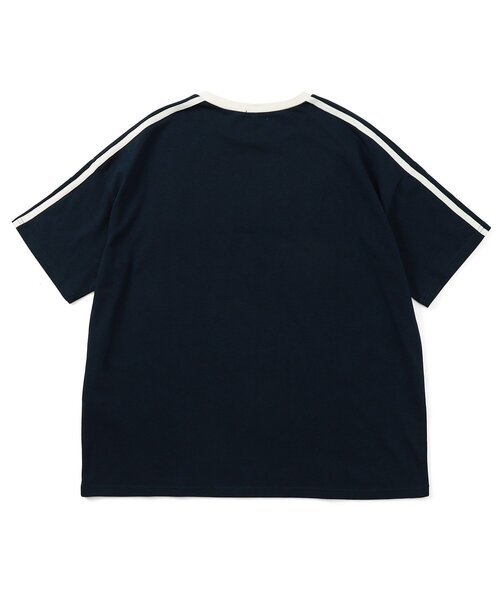 algy（アルジー）の「メタルロゴBIG半袖T（Tシャツ/カットソー・キッズ・ネイビー/ピンク/オフホワイト・XX-SMALL/X-SMALL/MEDIUM/SMALL）」の6枚目の写真