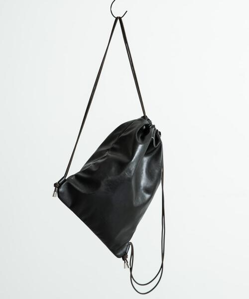 URBAN RESEARCH Sonny Label（アーバンリサーチサニーレーベル）の「エンボスロゴナップサック（バックパック/リュック・レディース・ブラック/アイボリー・ONE）」の9枚目の写真