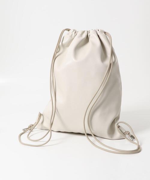 URBAN RESEARCH Sonny Label（アーバンリサーチサニーレーベル）の「エンボスロゴナップサック（バックパック/リュック・レディース・ブラック/アイボリー・ONE）」の21枚目の写真