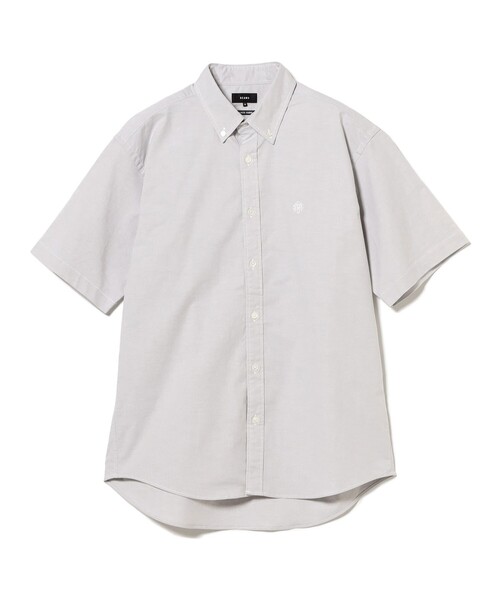 BEAMS（ビームス）の「ストレッチ エンブレム ボタンダウンシャツ（シャツ/ブラウス・メンズ・ライトグレー/ホワイト/サックスブルー・SMALL/MEDIUM/LARGE/X-LARGE/XX-LARGE）」の20枚目の写真