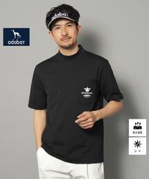 adabat | 【新レーベル ADABAT NAVY】UVカット/吸水速乾 ポケット付モックネックT(Tシャツ/カットソー)