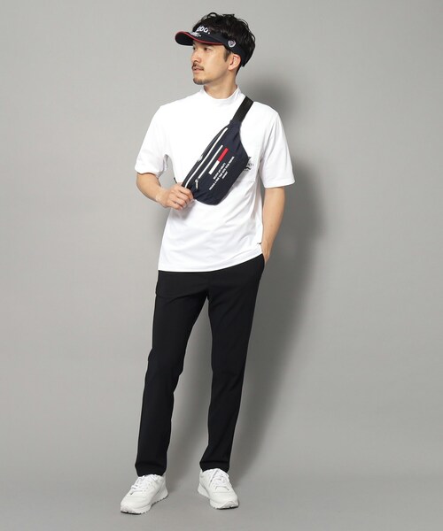 adabat（アダバット）の「【新レーベル ADABAT NAVY】UVカット/吸水速乾 ポケット付モックネックT（Tシャツ/カットソー・メンズ・ホワイト/ネイビー/ブラック・52/50/48/46）」の4枚目の写真
