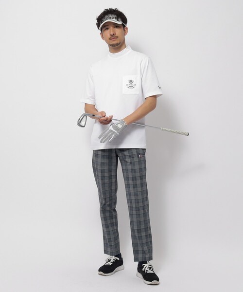 adabat（アダバット）の「【新レーベル ADABAT NAVY】UVカット/吸水速乾 ポケット付モックネックT（Tシャツ/カットソー・メンズ・ホワイト/ネイビー/ブラック・52/50/48/46）」の6枚目の写真