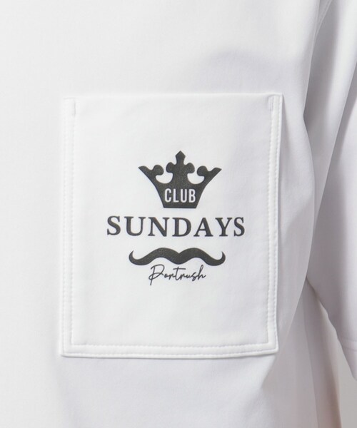 adabat（アダバット）の「【新レーベル ADABAT NAVY】UVカット/吸水速乾 ポケット付モックネックT（Tシャツ/カットソー・メンズ・ホワイト/ネイビー/ブラック・52/50/48/46）」の8枚目の写真