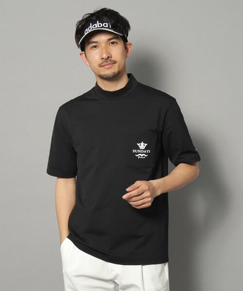 adabat（アダバット）の「【新レーベル ADABAT NAVY】UVカット/吸水速乾 ポケット付モックネックT（Tシャツ/カットソー・メンズ・ホワイト/ネイビー/ブラック・52/50/48/46）」の13枚目の写真
