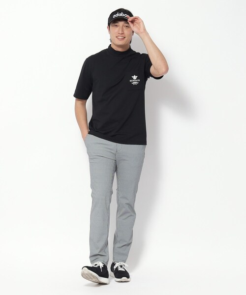 adabat（アダバット）の「【新レーベル ADABAT NAVY】UVカット/吸水速乾 ポケット付モックネックT（Tシャツ/カットソー・メンズ・ホワイト/ネイビー/ブラック・52/50/48/46）」の16枚目の写真