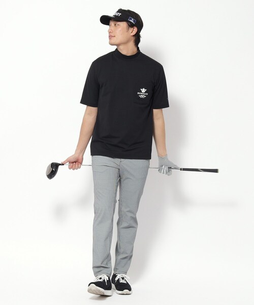 adabat（アダバット）の「【新レーベル ADABAT NAVY】UVカット/吸水速乾 ポケット付モックネックT（Tシャツ/カットソー・メンズ・ホワイト/ネイビー/ブラック・52/50/48/46）」の17枚目の写真