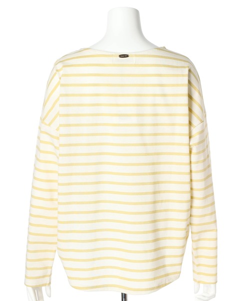Arpege story(アルページュストーリー)の「ボーダードルマンカットソー(Tシャツ/カットソー・レディース・ネイビー/ピンク/ライトイエロー・2)」の8枚目の写真