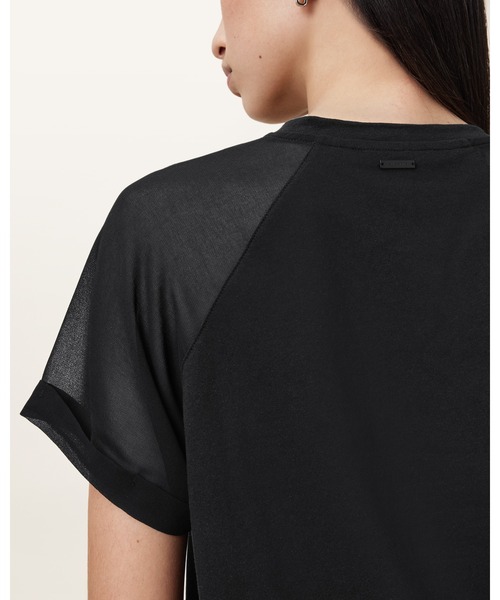 ALLSAINTS（オールセインツ）の「ANNIE CREW NECK T-SHIRT | ANNIE クルー ネック Tシャツ（Tシャツ/カットソー・レディース・ブラック・S/M/XS/L）」の7枚目の写真