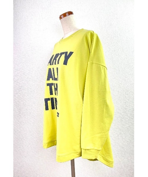 WORLD WIDE LOVE!（ワールドワイドラブ）の「ヘンリーネックラウンドTEE（Tシャツ/カットソー・レディース・イエロー/オフホワイト/ブラック・1）」の13枚目の写真